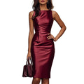 New Stylish Figure-Flattering Wrap Dress for the Office