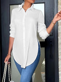 Long And Simple Casual Shirts