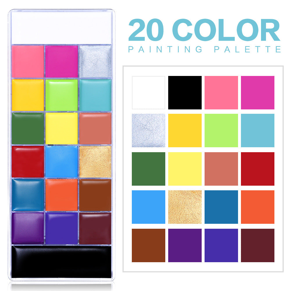 Halloween Stage Makeup Face Painting Oil Paint Palette