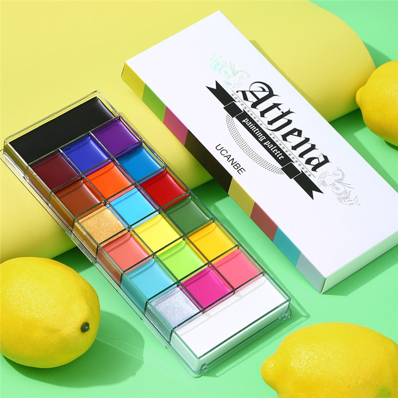 Halloween Stage Makeup Face Painting Oil Paint Palette