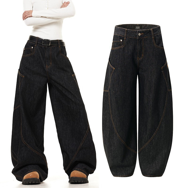 Retro Street Design Profile Machete Jeans
