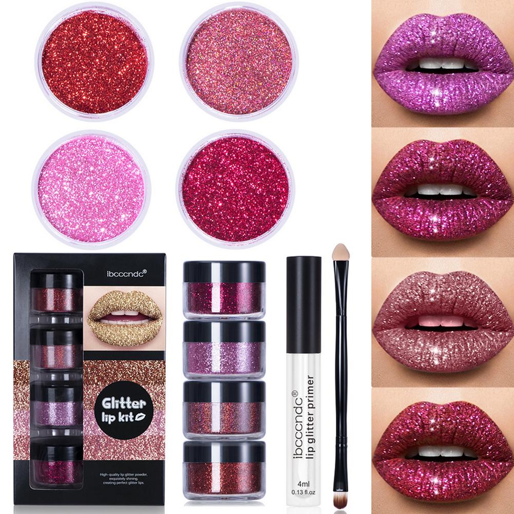 Glitter Lip Gloss Lipstick Shiny DIY Diamond Kit
