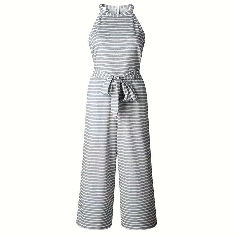 Womens Casual Striped Jumpsuits