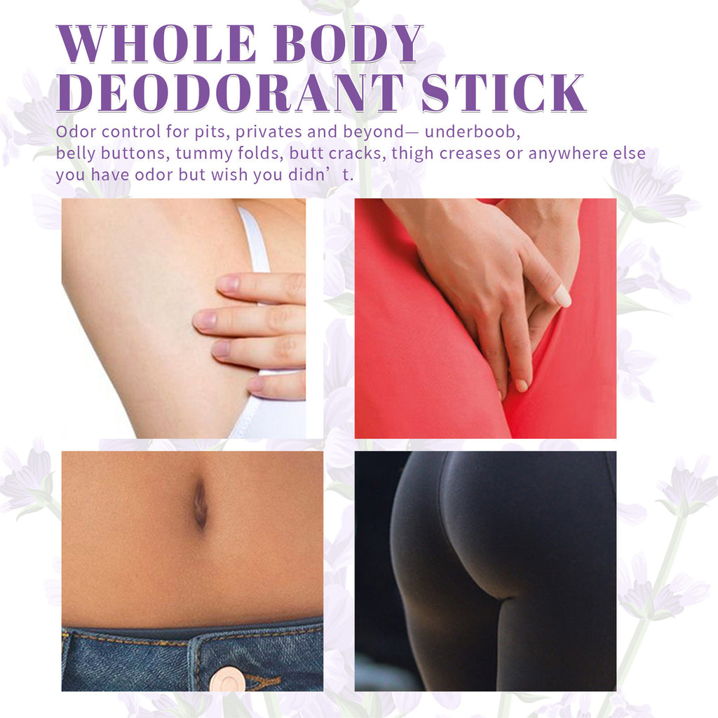 Applying Body Odor Fragrance Care Stick on skin