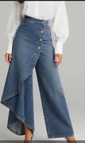 Women's Solid-Color Fashionable Casual Real Denim Jeans