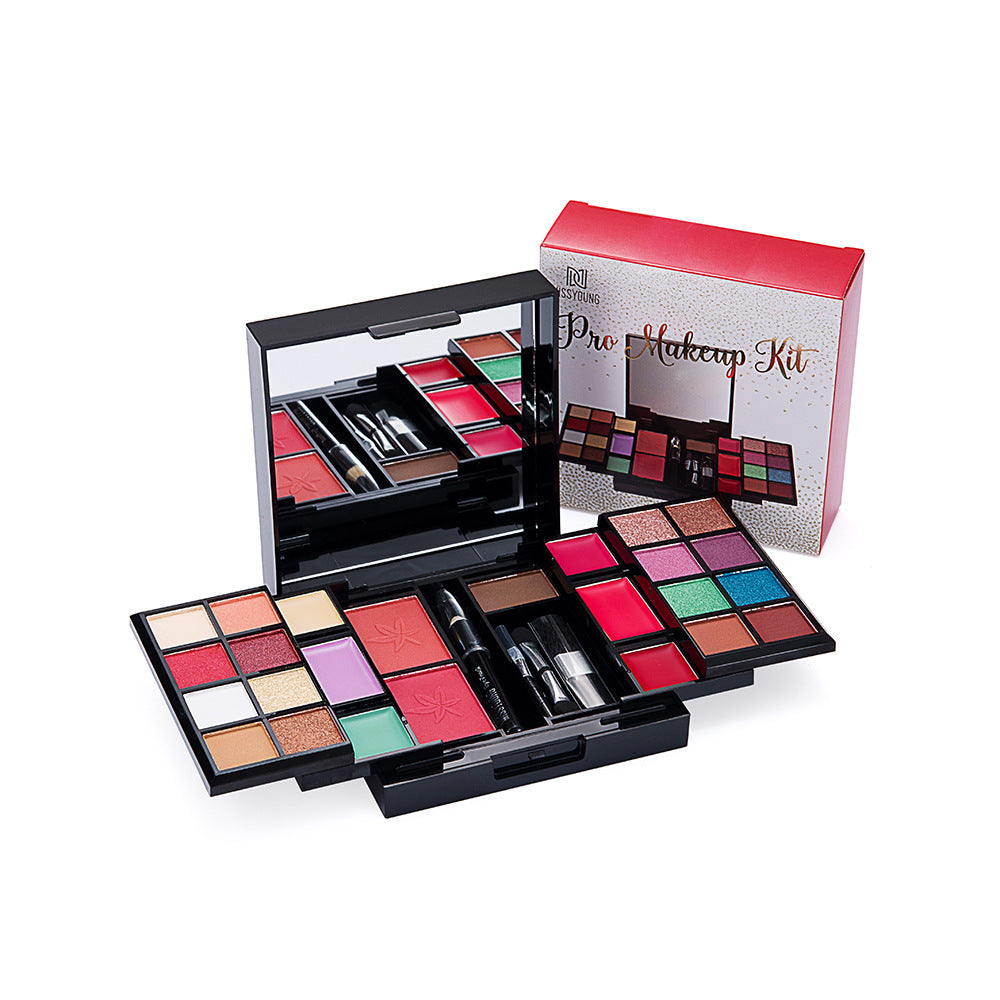 Eyeshadow Blush And Eyebrow Powder Makeup 