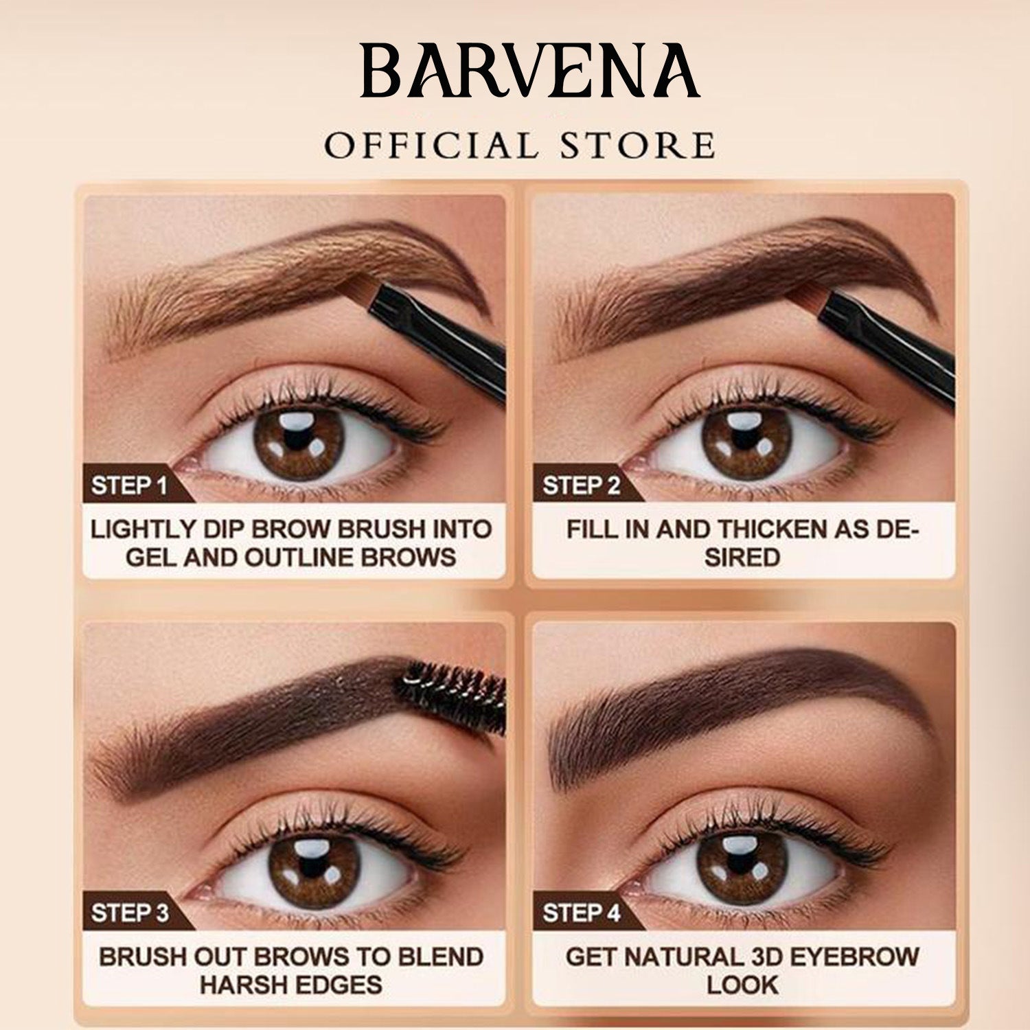 Waterproof Smudge-proof Eyebrow Gel For Tinting Eyebrows
